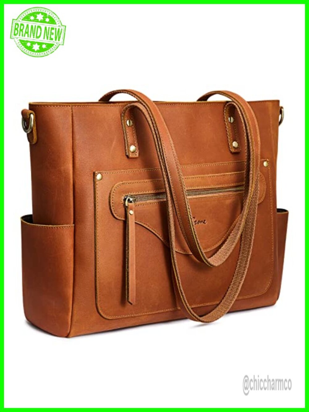 Leather Tote Bag Large Shoulder Purse Crossbody Handbag